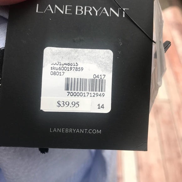 Lane Bryant Chambray Belted Top - Picture 6 of 7